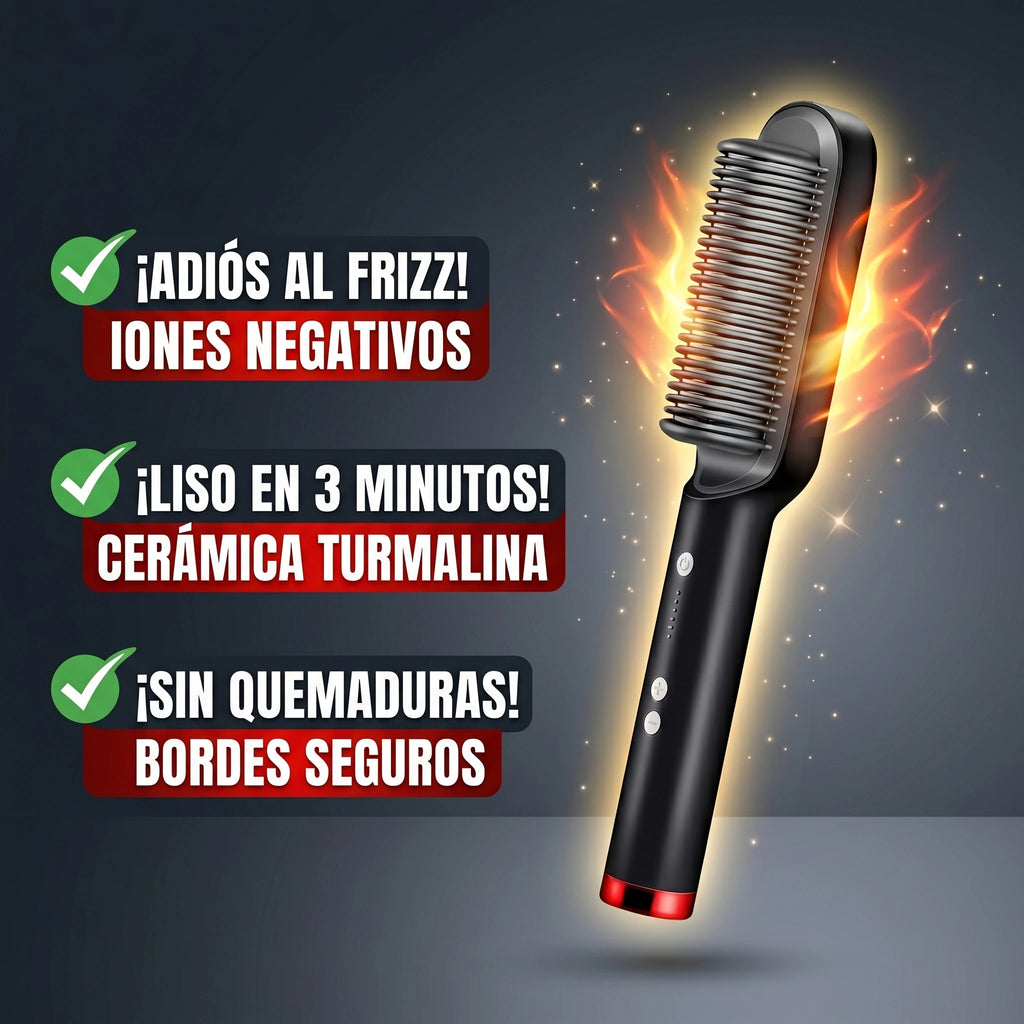 😍CEPILLO ALISADOR 3 EN 1💯PREMIUM🌟
