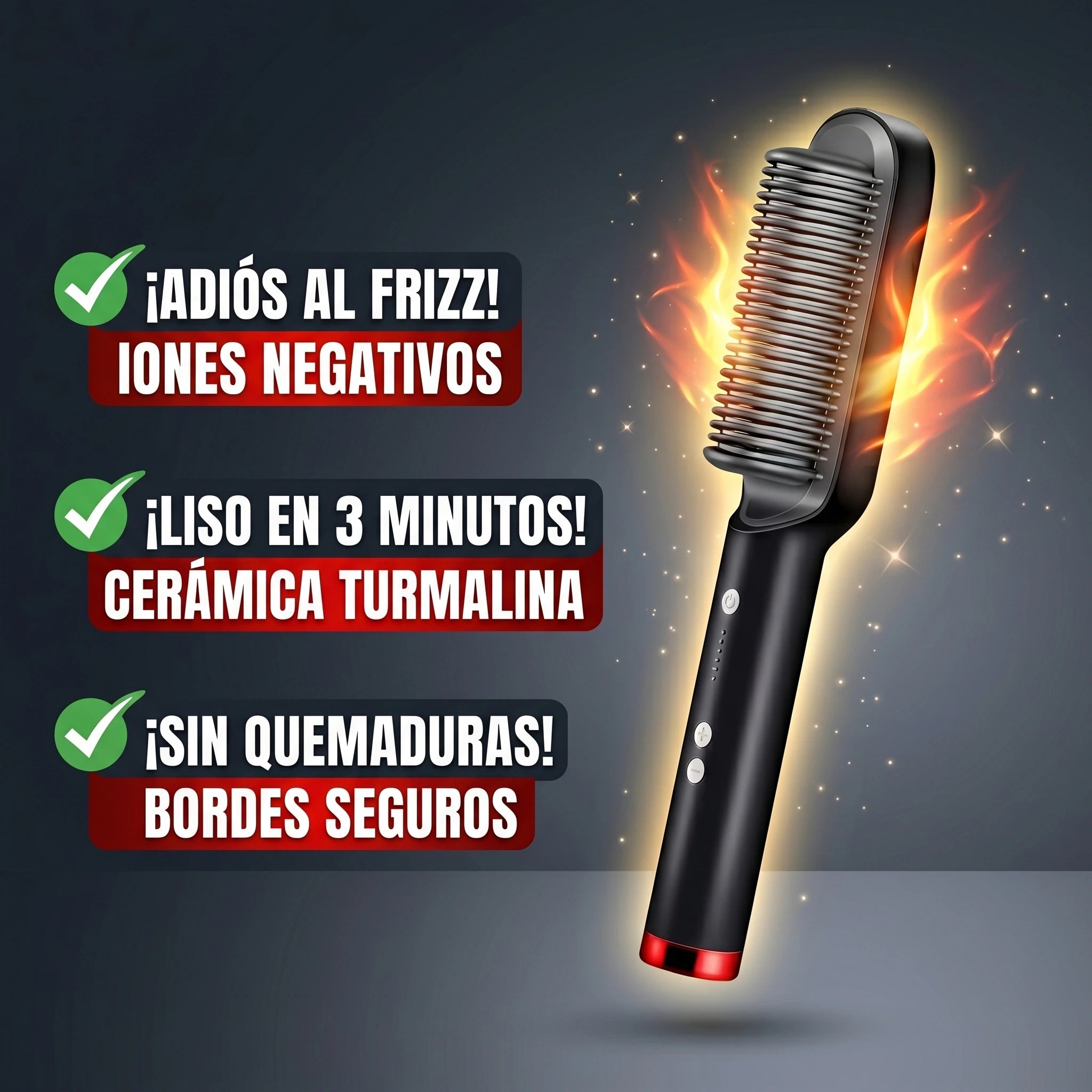 😍CEPILLO ALISADOR 3 EN 1💯PREMIUM🌟