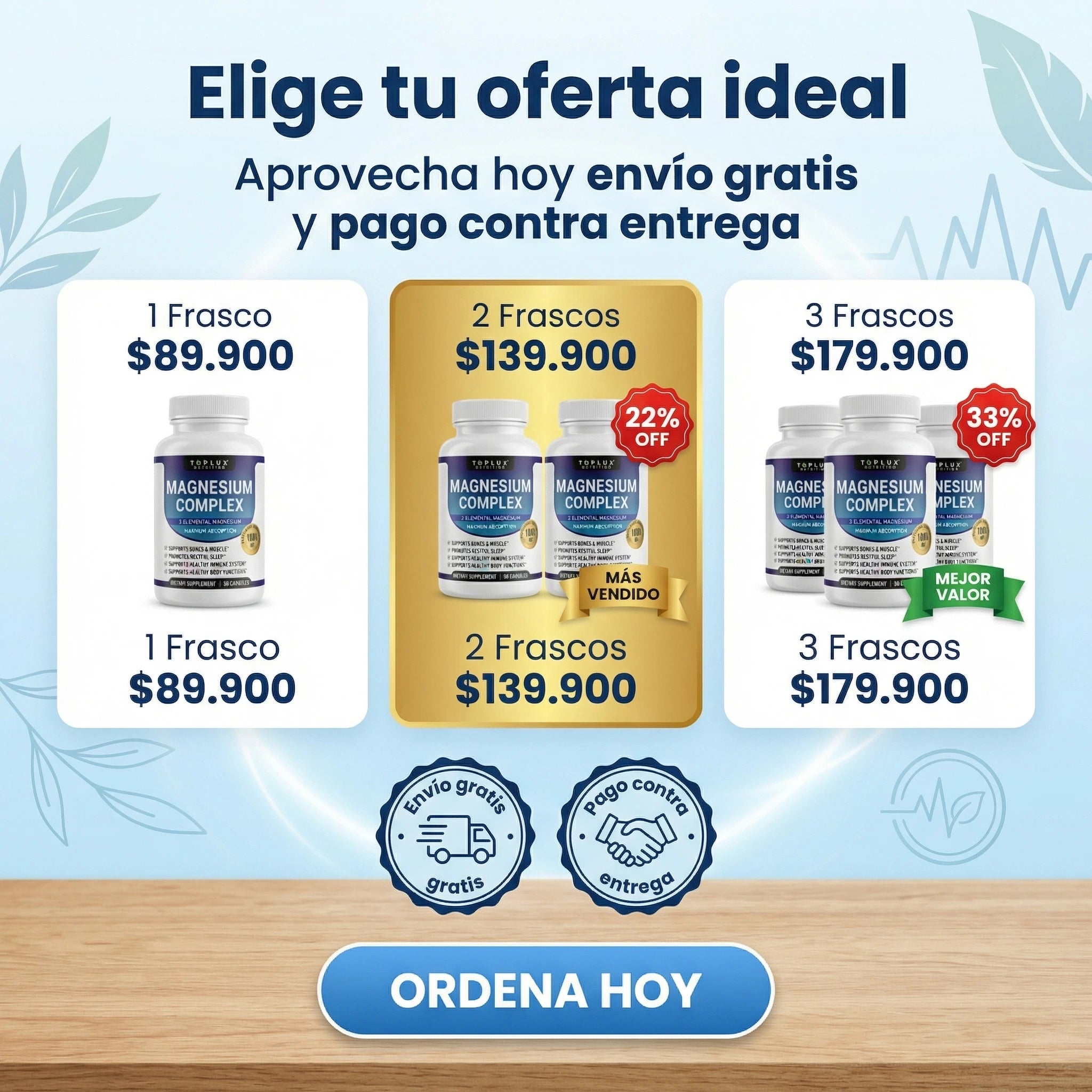 Magnesium Complex Toplux 90 Cápsulas